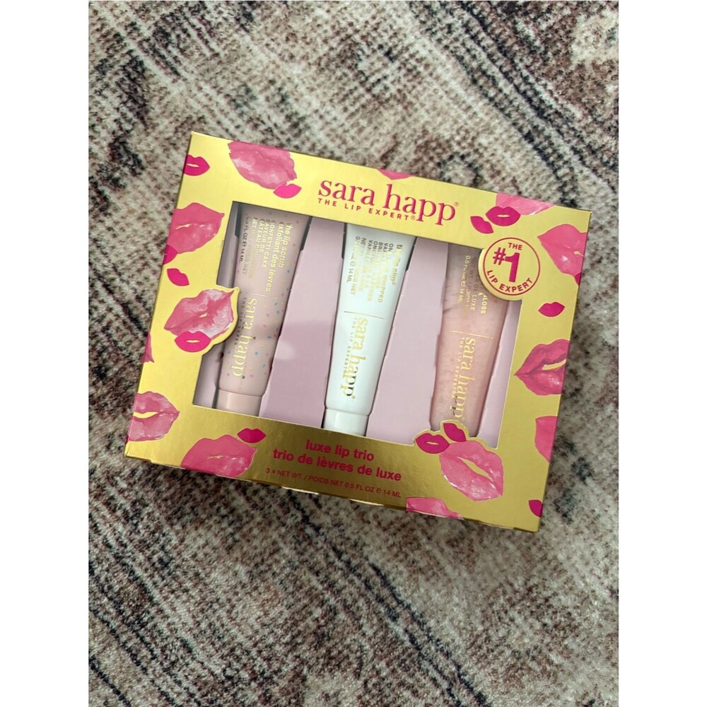 sara happ Luxe Lip Trio - Pink & Cream Hydrating Lip Treatments
